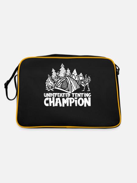 Pfadfinder Champion - Retro Tasche - Schwarz/Gold - Hinten