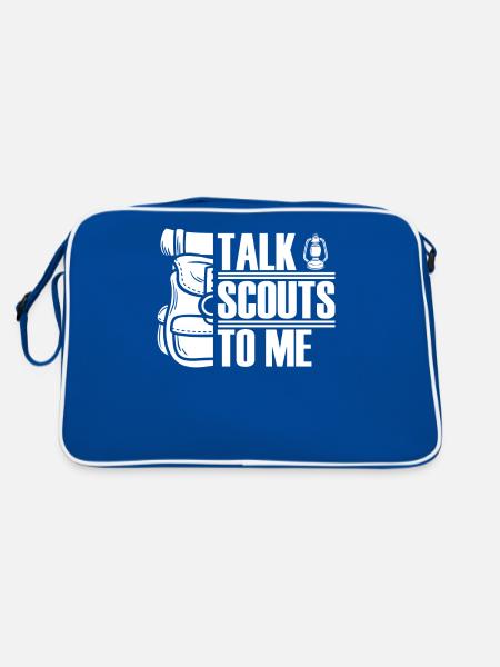 Scout - Retro Bag - blue/white - Back