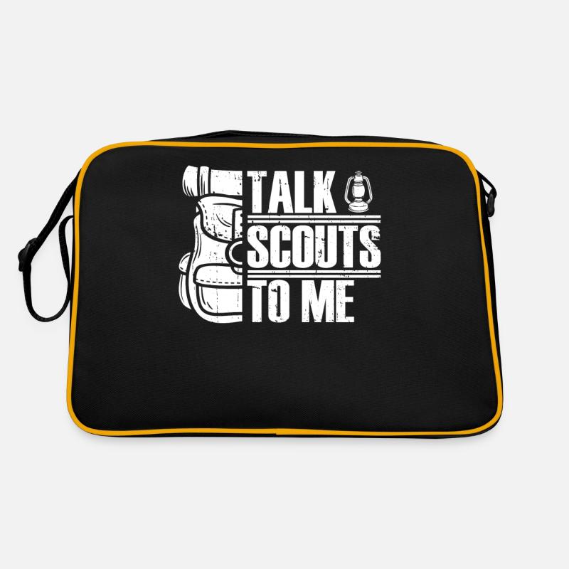 Pfadfinder - Retro Tasche - Schwarz/Gold
