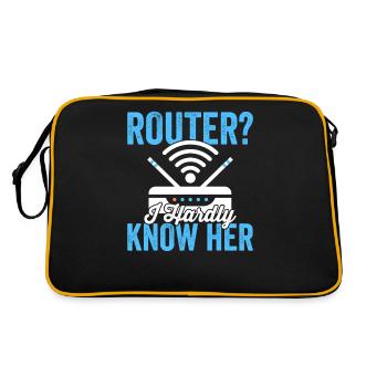 Network Technician Router Administrator Engineering - Retro Bag - black/gold - Back