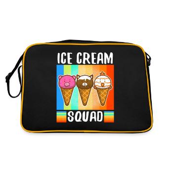 Escouade de crème glacée - Sac Retro - noir/or - Dos
