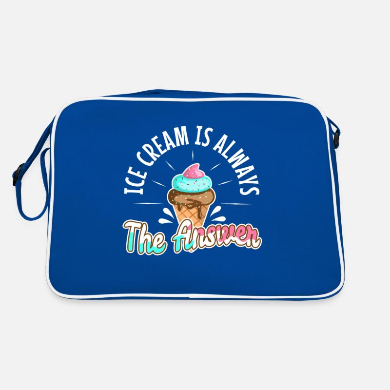 Ice cream is always the answer Retro Tasche