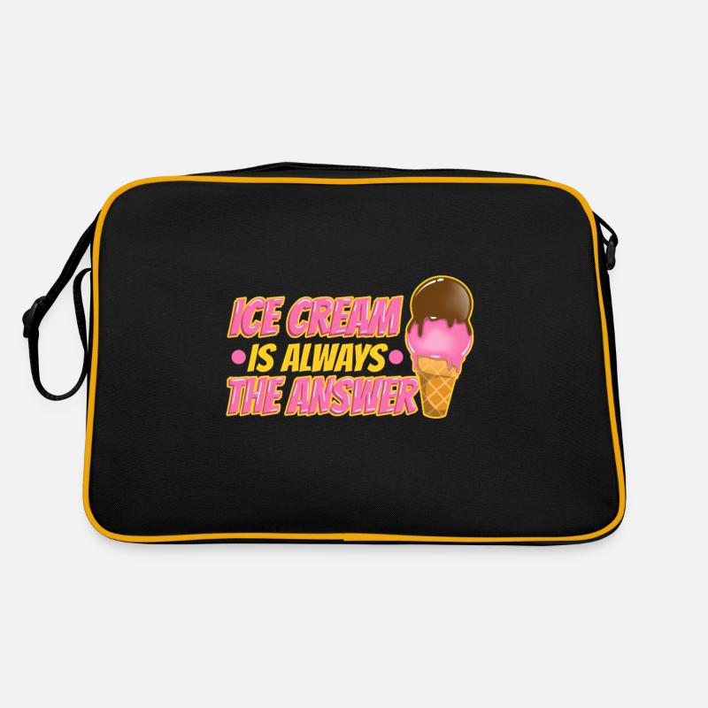 Ice cream is always the answer Retro Tasche