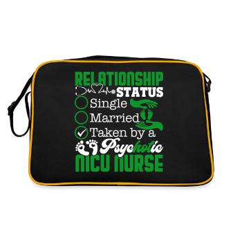 Nicu Nurse Relationship Status - Retro Bag - black/gold - Back