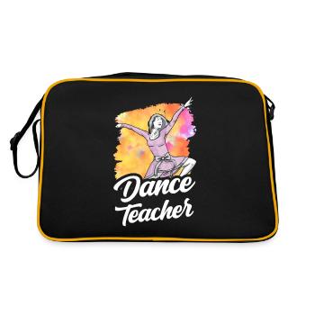Professeur de danse Cours de danse Professeur de danse École de danse - Sac Retro - noir/or - Dos