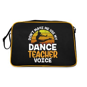 My Dance Teacher Voice Dance Teacher Dance School - Retro Bag - black/gold - Back