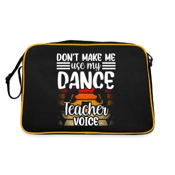 My Dance Teacher Voice Dance Teacher Dance School - Retro Bag - black/gold - Back