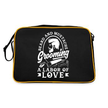 Beard and mustache grooming A labor of love Beard - Retro Bag - black/gold - Back