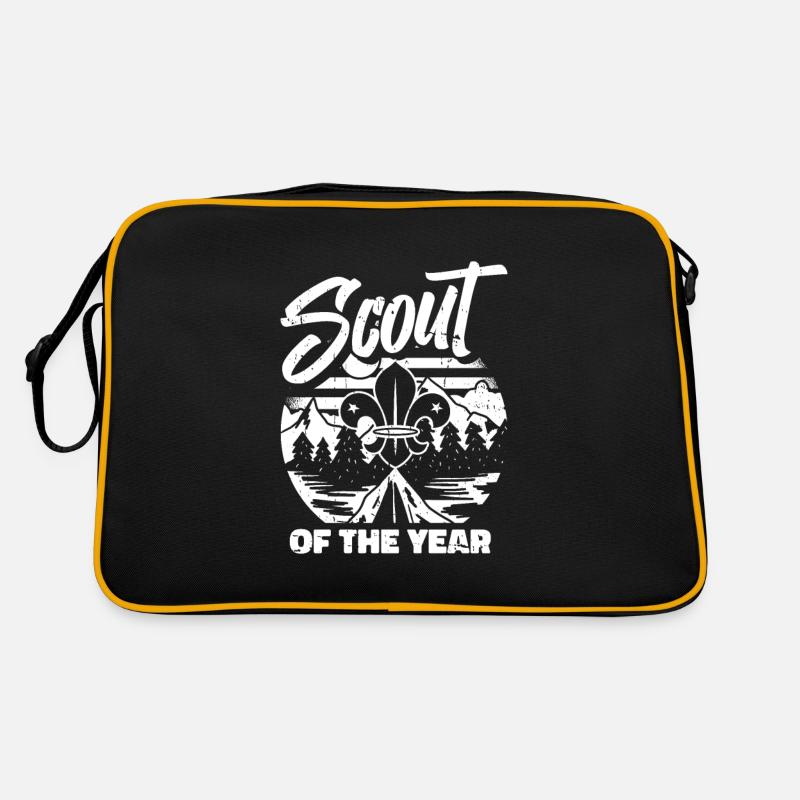 Pfadfinder - Retro Tasche - Schwarz/Gold