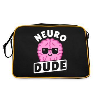 Neuro Dude Neuroscience Neuroscientifique - Sac Retro - noir/or - Dos