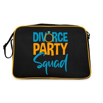 Divorce Party Squad 4 - Retro Tasche - Schwarz/Gold - Hinten