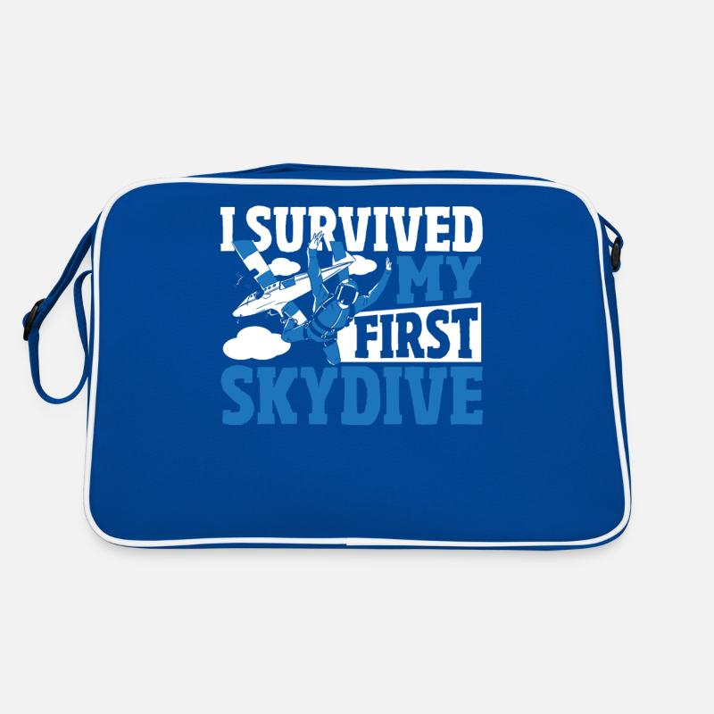 I Survived My First Skydive Skydiving Parachuting Retro Bag