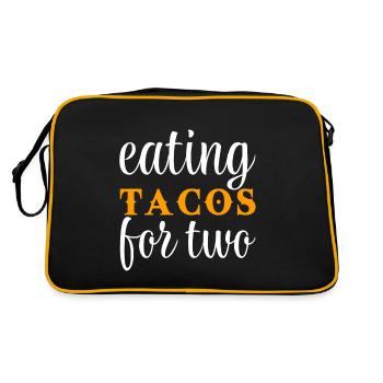 Manger des tacos pour deux - Sac Retro - noir/or - Dos
