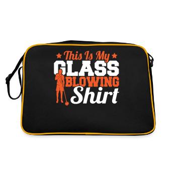 Ceci est ma chemise souffleur de verre souffleurs de verre souffleurs de verre - Sac Retro - noir/or - Dos