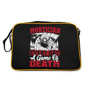 Mortician Every Day A Game Of Death Funeral - Retro Bag - black/gold - Back