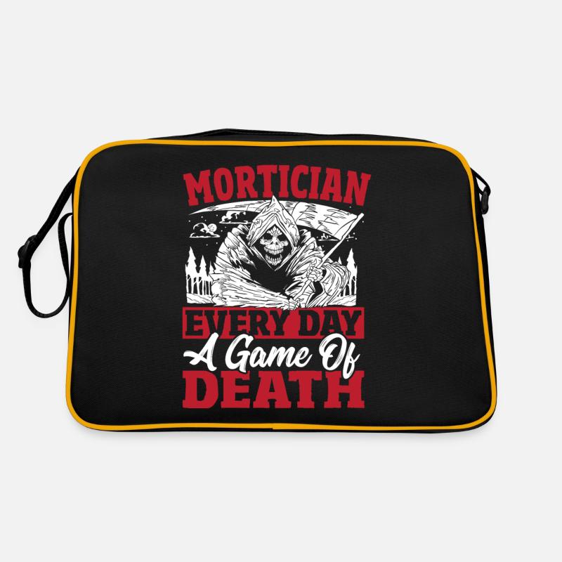 Leichenbestatter Jeden Tag ein Spiel des Todes Retro Tasche