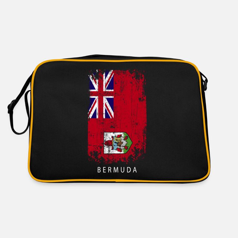 Souvenir avec le drapeau du pays des Bermudes Sac Retro