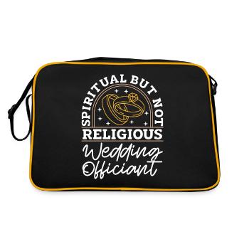 Officiant Spiritual But Not Religious Counselor - Retro Bag - black/gold - Back