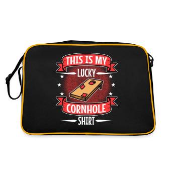 C’est ma chemise porte-bonheur en cornhole - Sac Retro - noir/or - Dos