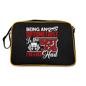 Optometrist Optometrist Is The Best Job Ever - Retro Bag - black/gold - Back