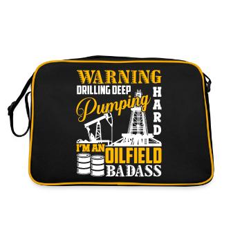 I'm An Oilfield Badass - Retro Bag - black/gold - Back