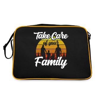 Prenez soin de votre réunion de famille - Sac Retro - noir/or - Dos