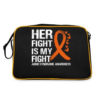 Fight against ADHD syndrome - Retro Bag - black/gold - Back