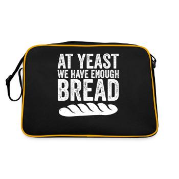 Hefe Brot - Retro Tasche - Schwarz/Gold - Hinten