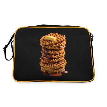 Gaufre - Sac Retro - noir/or - Dos