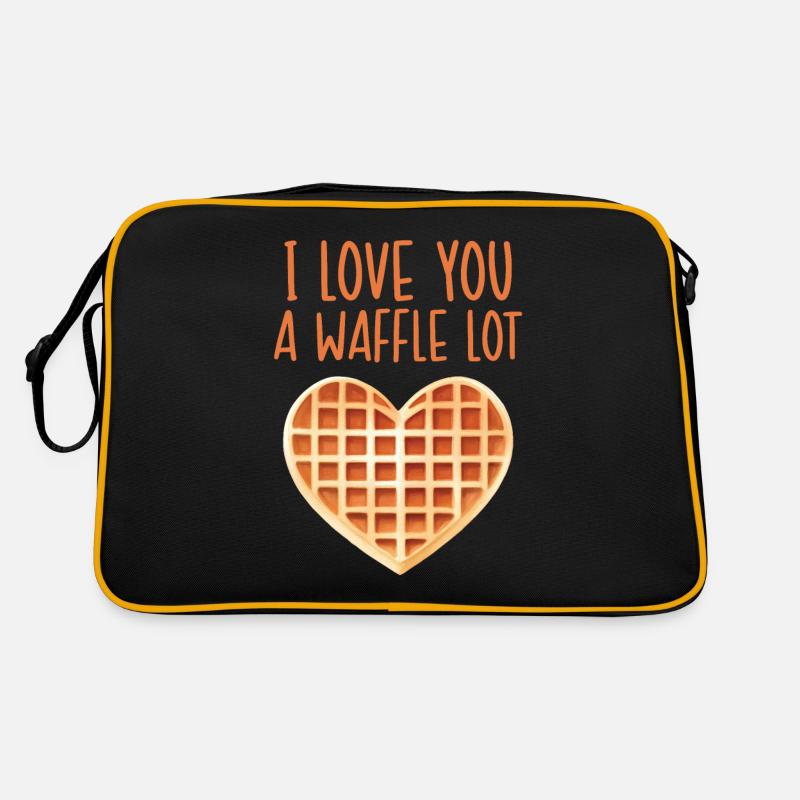 I love you a waffle quantity Retro Bag