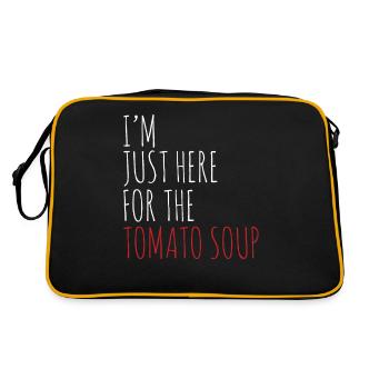 Je ne suis là que pour la soupe aux tomates - Sac Retro - noir/or - Dos