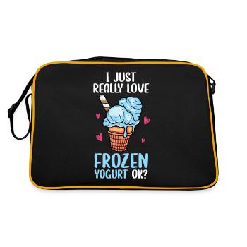 I just love frozen yogurt Ok - Retro Bag - black/gold - Back