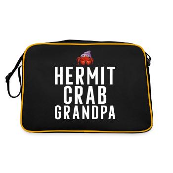 Cadeaux de crabe ermite - Sac Retro - noir/or - Dos