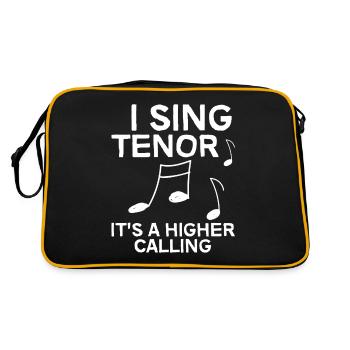 Je chante ténor, c’est une vocation plus haute 4 - Sac Retro - noir/or - Dos