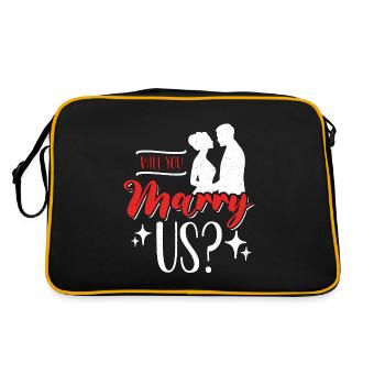 Officiant Will You Marry Us Marriage Officiant - Retro Bag - black/gold - Back