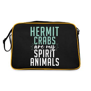 Cadeaux de crabe ermite - Sac Retro - noir/or - Dos