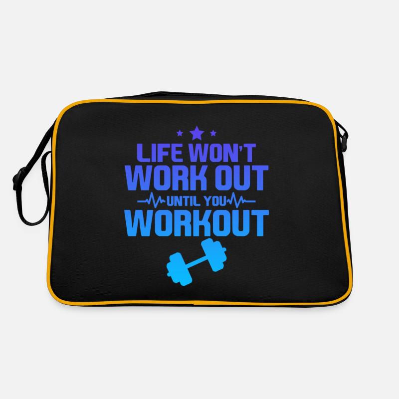 Life Won't Work Out Until You Workout 4 Retro Bag