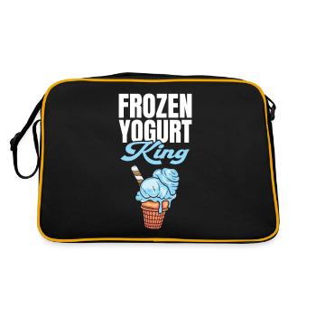 Frozen Yogurt King - Retro Bag - black/gold - Back