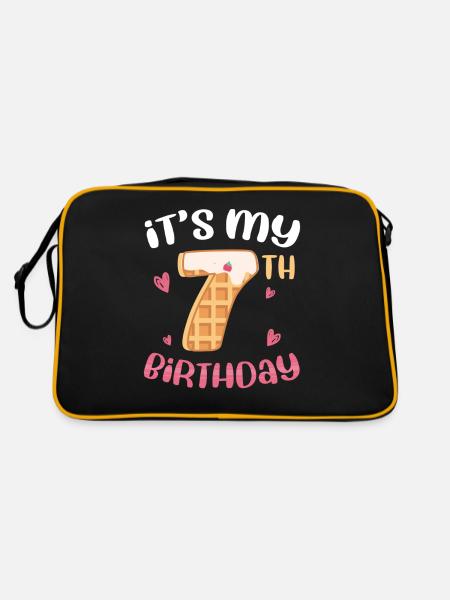 Gaufre du 7e anniversaire - Sac Retro - noir/or - Dos
