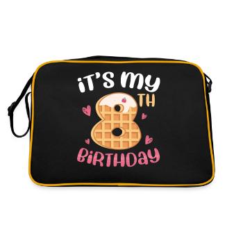 Gaufre du 8e anniversaire - Sac Retro - noir/or - Dos