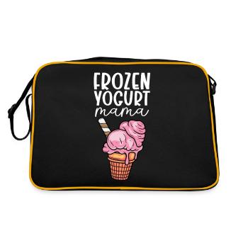 Frozen Yogurt Mama - Retro Bag - black/gold - Back
