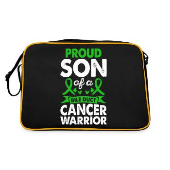 Fils du canal biliaire Cancer conscience guerrière - Sac Retro - noir/or - Dos