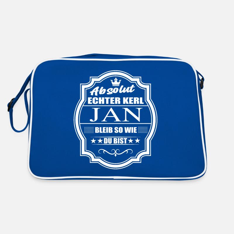 Absolut Echter Kerl Jan Bleib So Wie Du Bist Retro Tasche