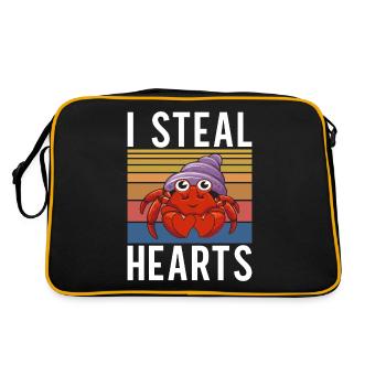 Cadeaux de crabe ermite - Sac Retro - noir/or - Dos