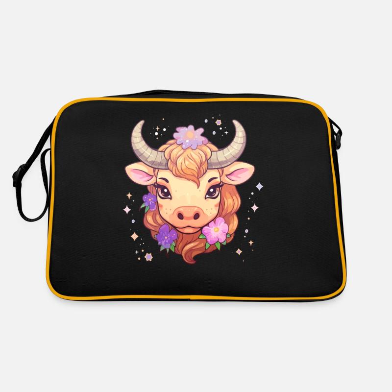 Stier Sternzeichen Design - Sternzeichen Kawaii Retro Tasche