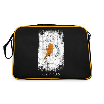 Souvenir with the country flag of Cyprus - Retro Bag - black/gold - Back