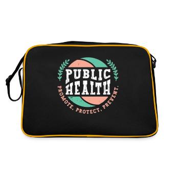 Santé publique Promouvoir Protéger Prévenir Virologue - Sac Retro - noir/or - Dos