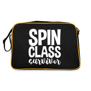 Spin Class Survivor - Retro Bag - black/gold - Back