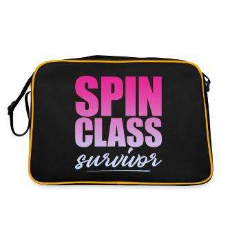Spin Class Survivor 4 - Retro Bag - black/gold - Back