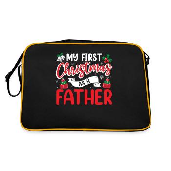 Mon premier Noël en tant que famille paternelle - Sac Retro - noir/or - Dos